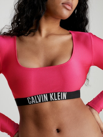 rožinė Calvin Klein Swimwear Biustjė Bikinio viršutinė dalis