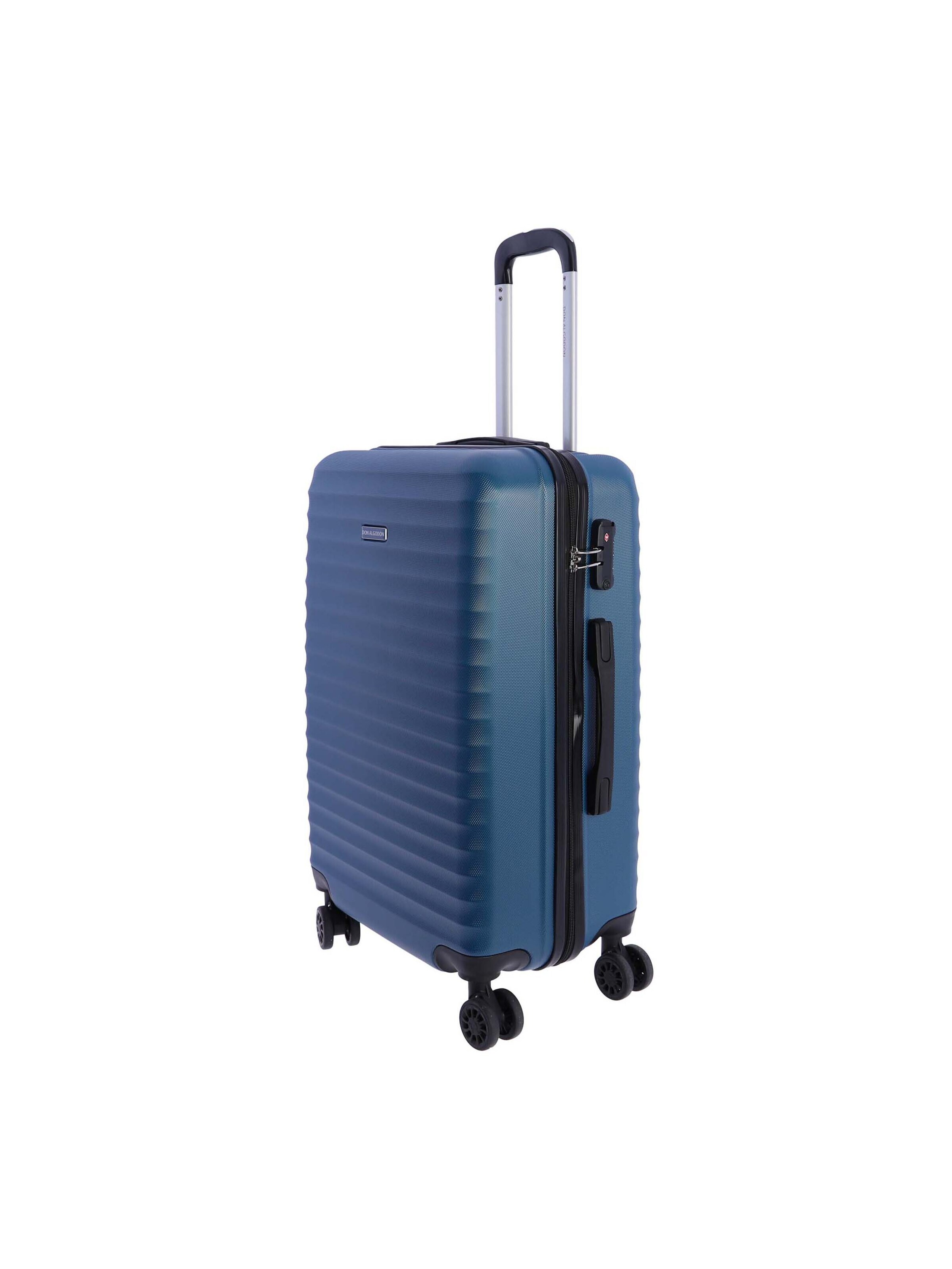 Don Algodon - Carrito 'DON ALGODON Maleta Mediana 23 kg | Maleta de Viaje Rígida con 4 Ruedas Dobles 360º, Candado TSA y Asa Telescópica | Equipaje Resistente al Agua para Viajes en Avión' en azul