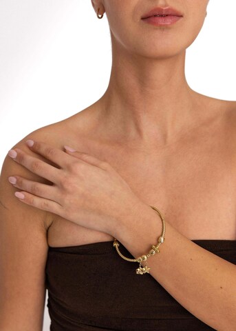 PURELEI - Pulsera 'Lei Flower' en oro: frente