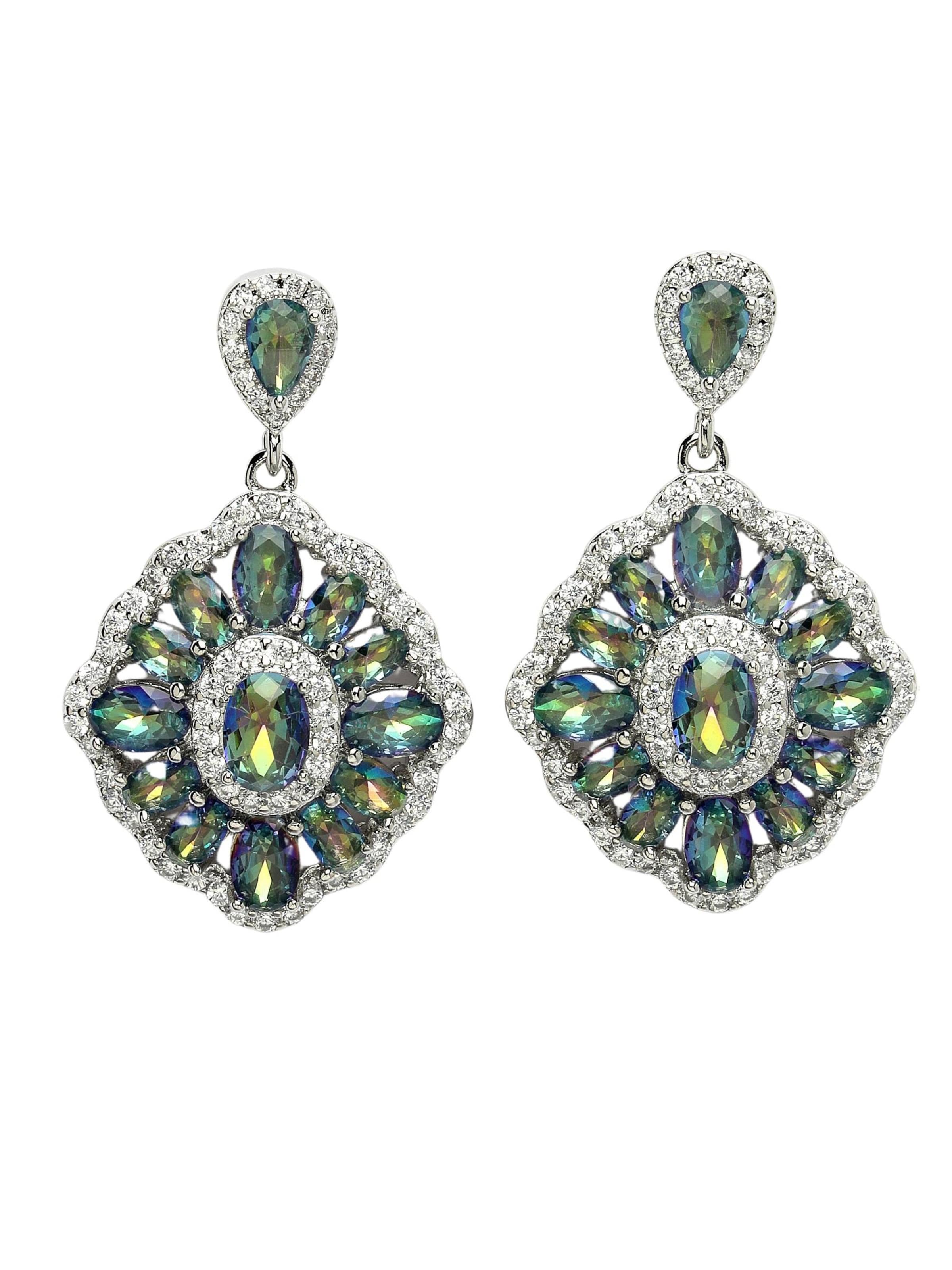 AVANT-GARDE PARIS Earrings 'Zlataia' in Green: front