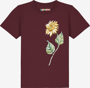 watabout.kids Shirt 'Sonnenblume' in Red: front