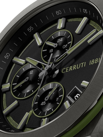 CERRUTI 1881 Analog watch 'Function watch Ruscello' in Green