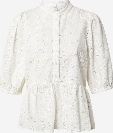 PULZ Jeans Blouse 'HEDVIG' in White: front