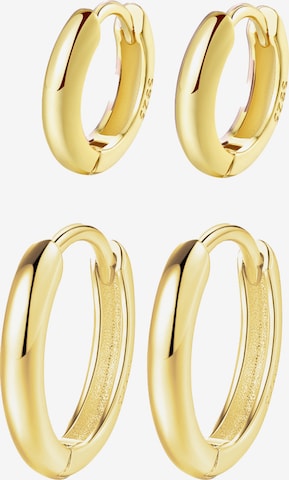 Hey Happiness - Pendientes 'Balance Duo' en oro: frente