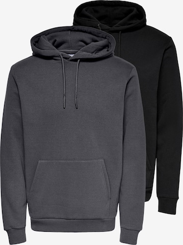 Only & Sons Sweatshirt 'Ceres' in Grey: front