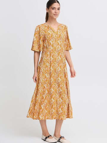 PULZ Jeans - Vestido camisero 'PZNELLY' en amarillo