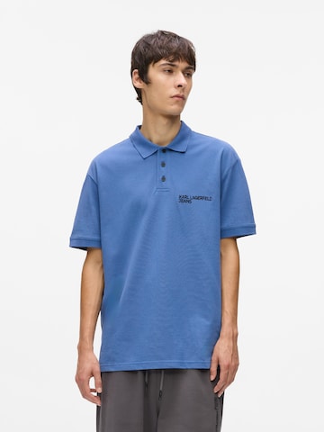 KARL LAGERFELD JEANS Тениска в синьо: отпред
