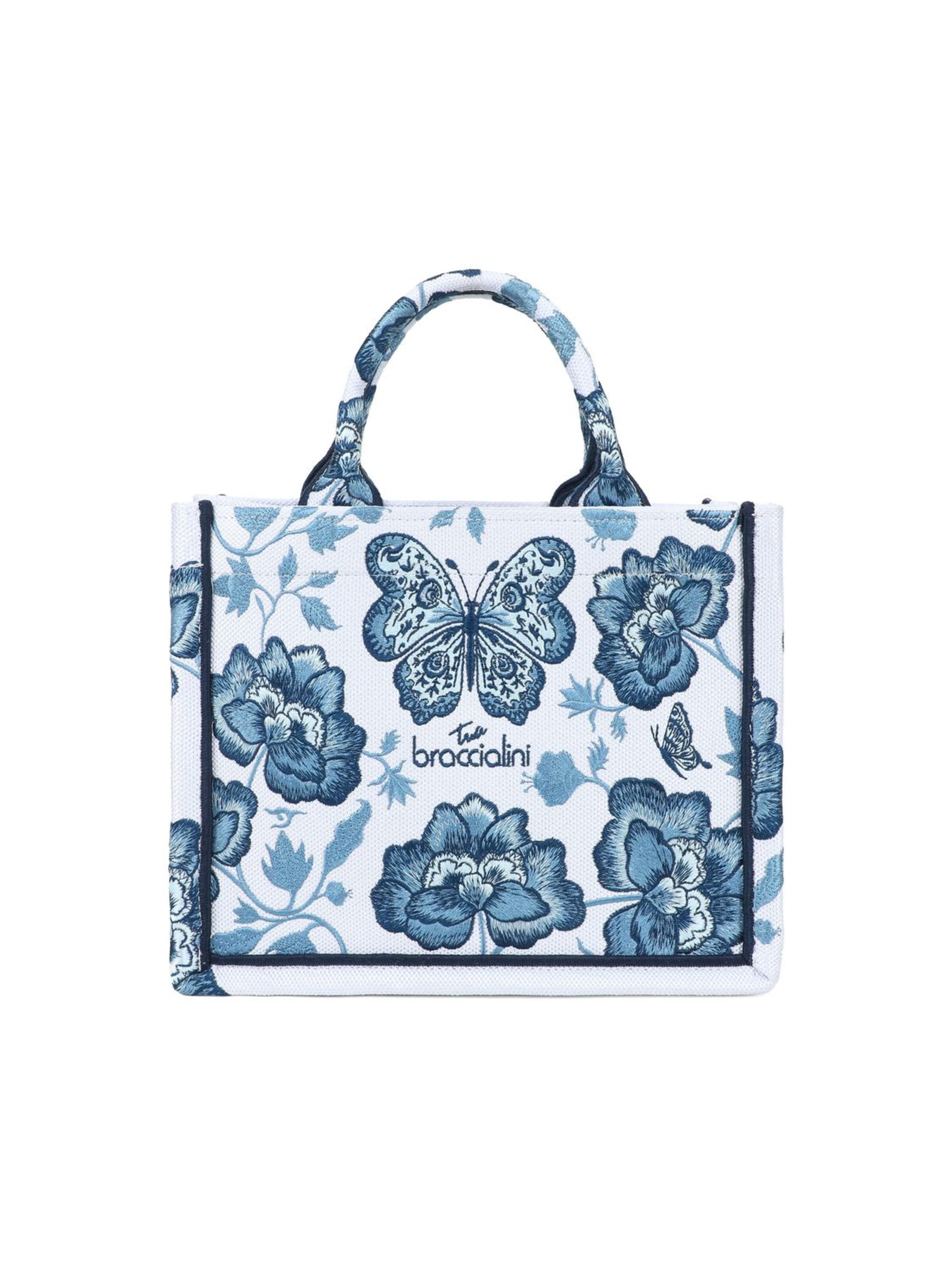 Borsa a mano 'Queen' di Braccialini in blu: frontale