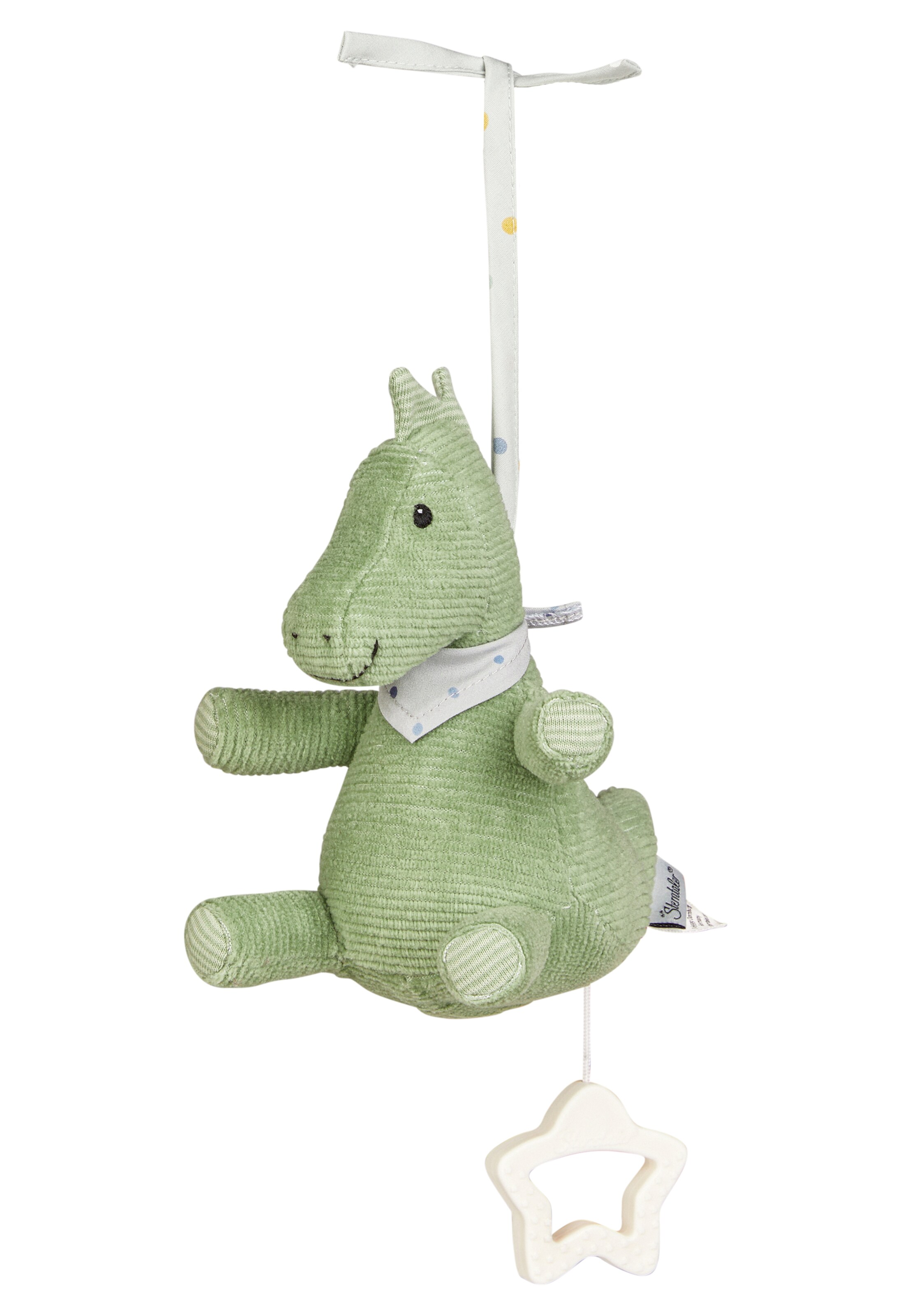 STERNTALER Spieluhr 'Dino Rexi' in Grün: Vorderseite