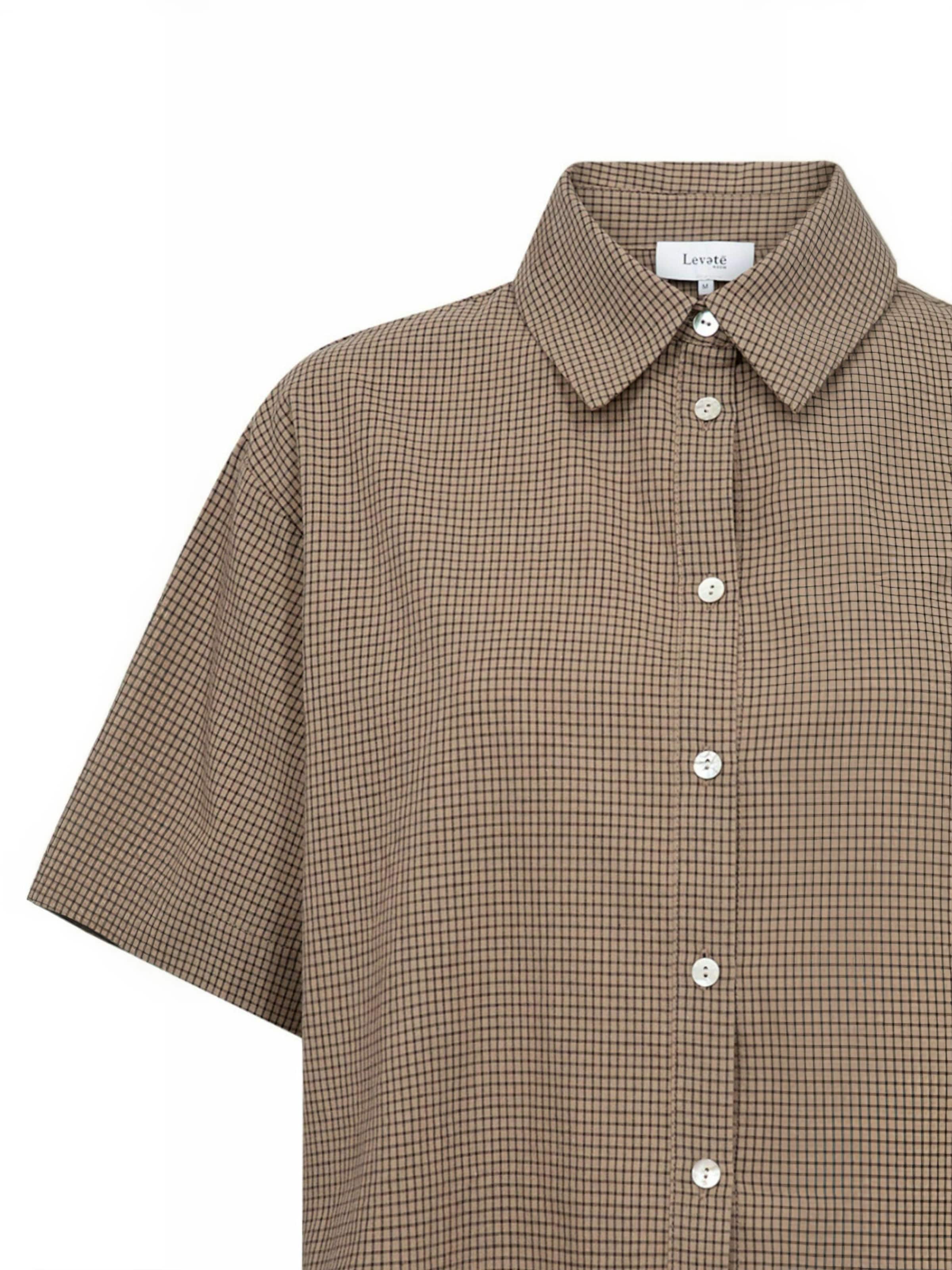 Levete Room Shirt ' LR-RONIA ' in Braun