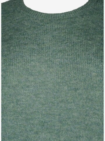 Zizzi Pullover 'CAMAYA' in Grün