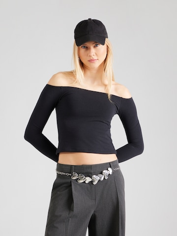 Abercrombie & FitchMajica - crna boja: prednji dio