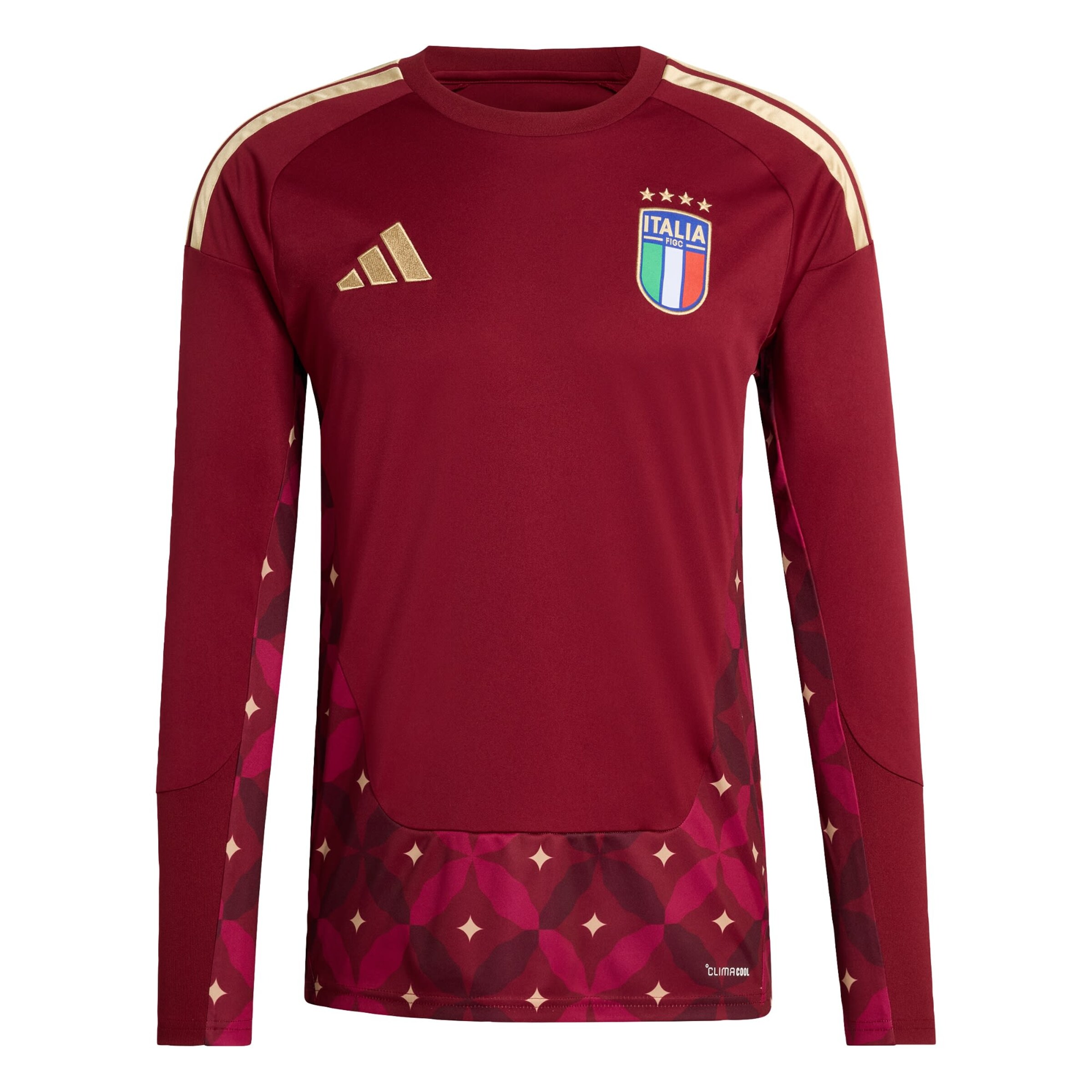 T-Shirt fonctionnel 'Italy 26 Home Goalkeeper Long Sleeve' ADIDAS PERFORMANCE en rouge