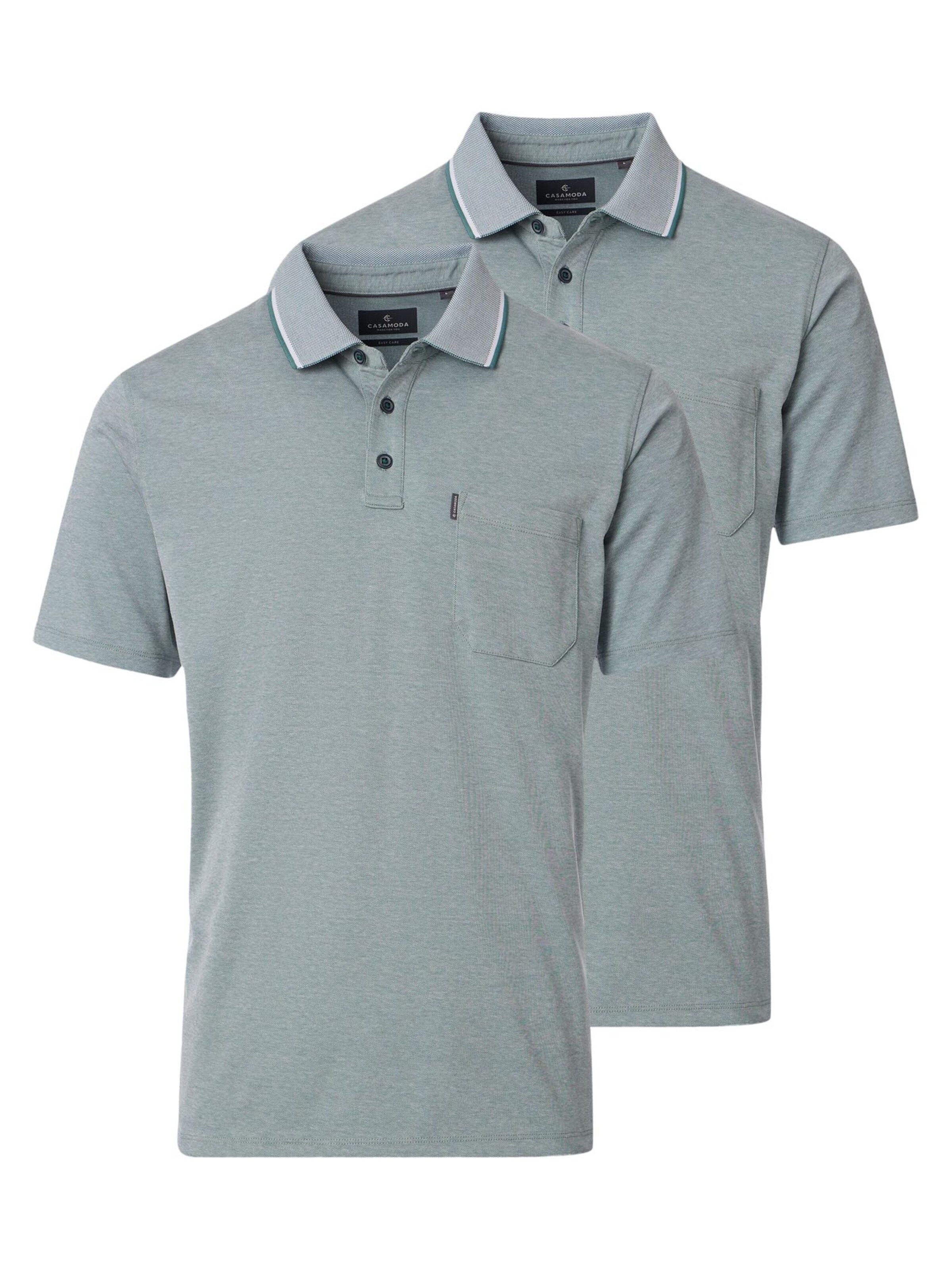 CASAMODA Shirt 'Basic' in Groen: voorkant