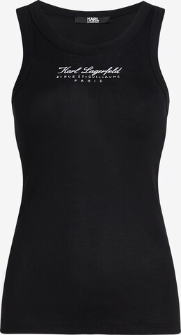 Karl Lagerfeld Top in Black: front