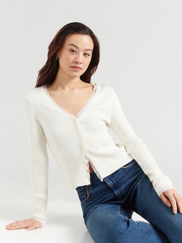 Abercrombie & Fitch Kofta i beige: framsida