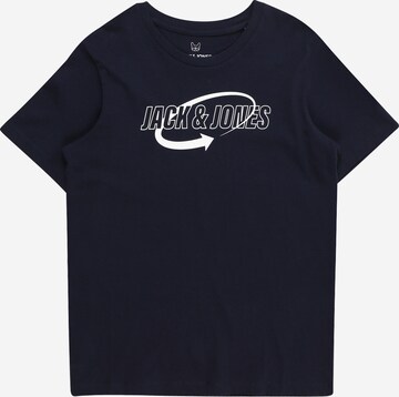 T-Shirt 'ARROW' Jack & Jones Junior en bleu : devant