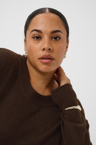 KAFFE CURVE Pullover 'KCYris' in Braun