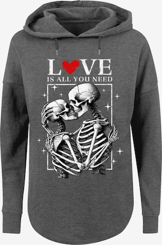 Sweat-shirt 'Love Is All You Need' F4NT4STIC en gris : devant