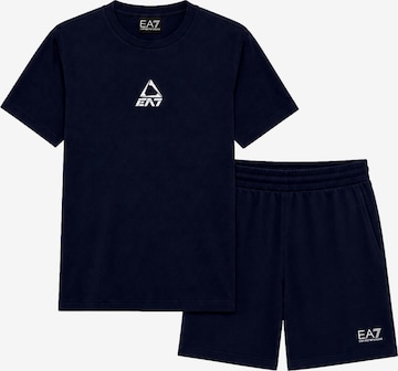 Emporio Armani Joggingpak in Blauw: voorkant