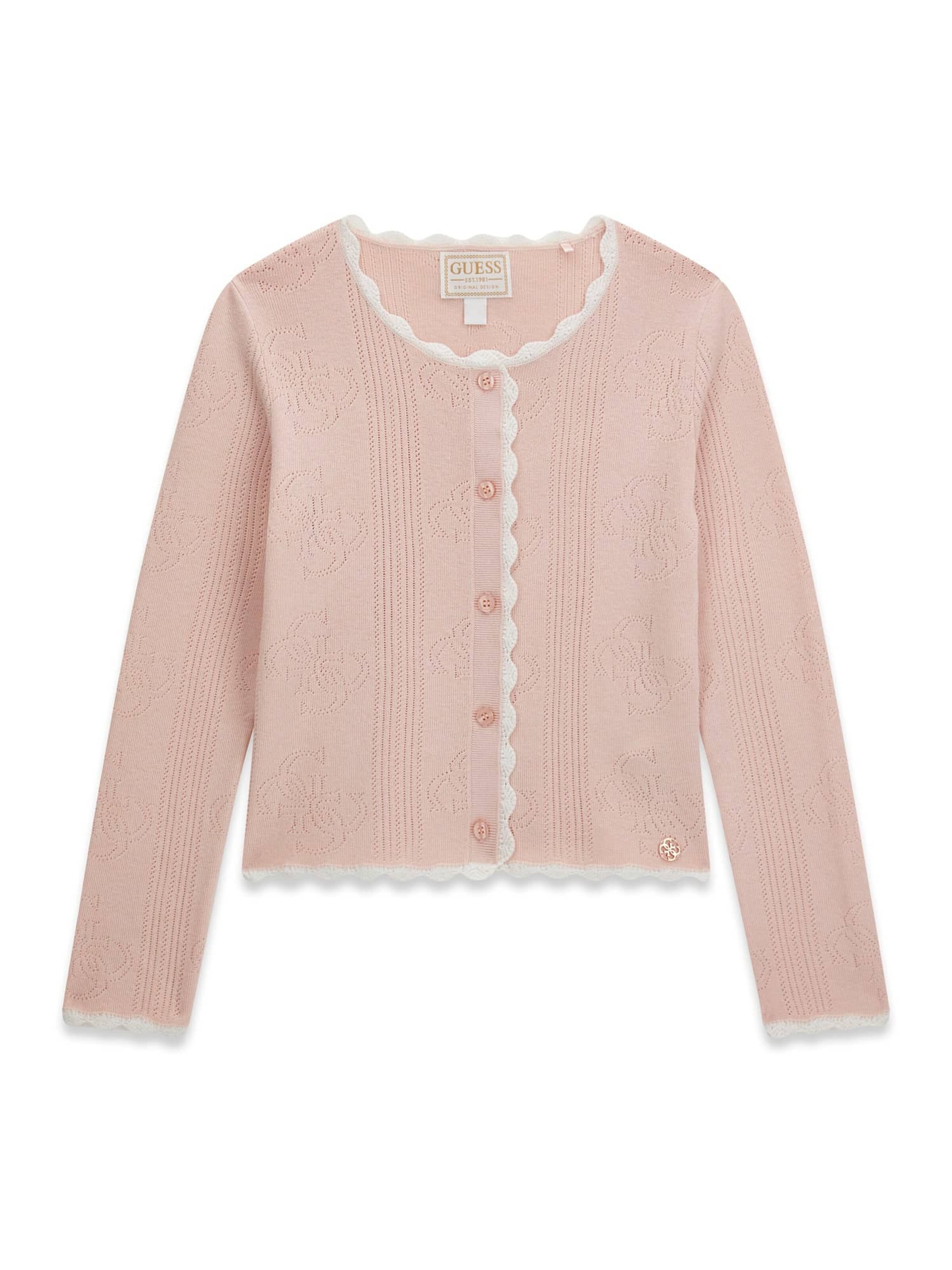 GUESS Strickjacke in Pink: Vorderseite