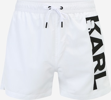 Karl Lagerfeld Плавательные шорты в Белый: спереди