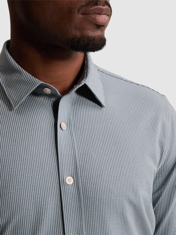 CAST IRON Slim Fit Hemd 'Shirt with stripe pattern and button closure'‌‌‌‌‌ in Blau