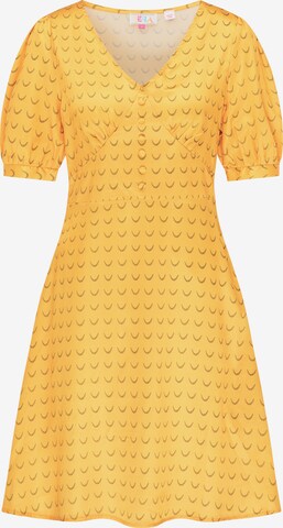 IZIA Shirt Dress in Yellow: front