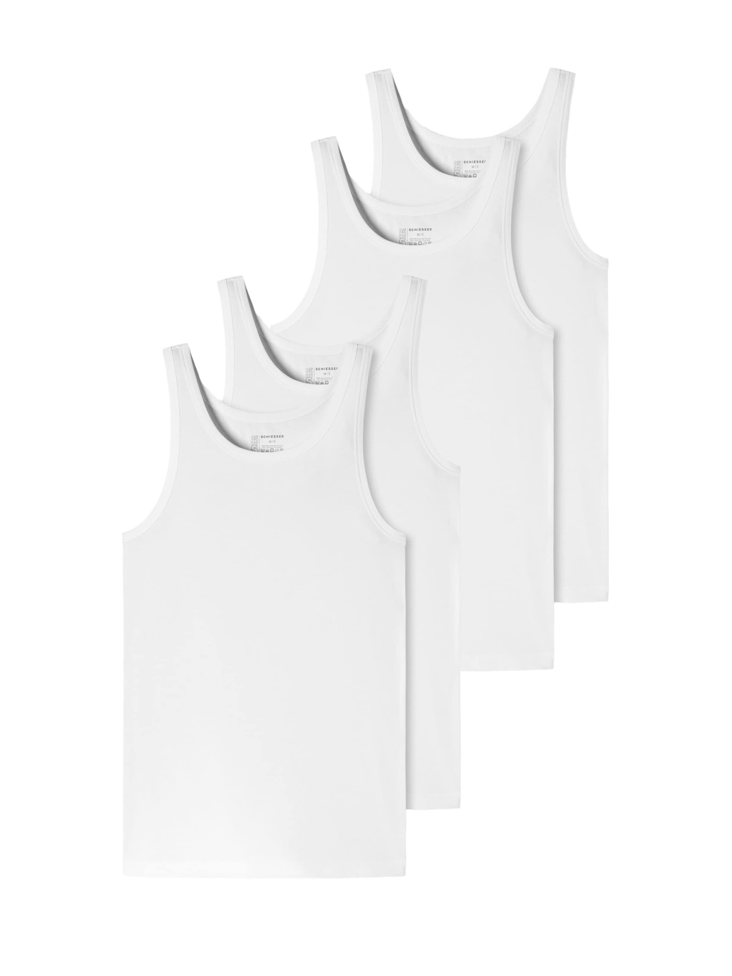 SCHIESSER Unterhemd in Weiß: Vorderseite