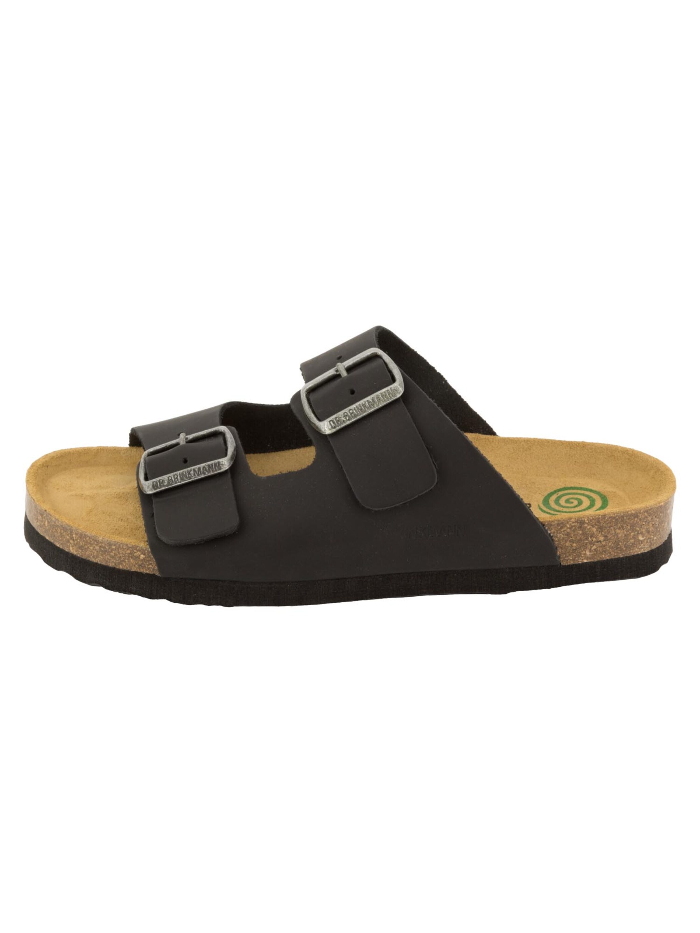 DR. BRINKMANN Pantolette 'Bonillo'‌‌‌‌‌‌‌‌ in Schwarz: Vorderseite