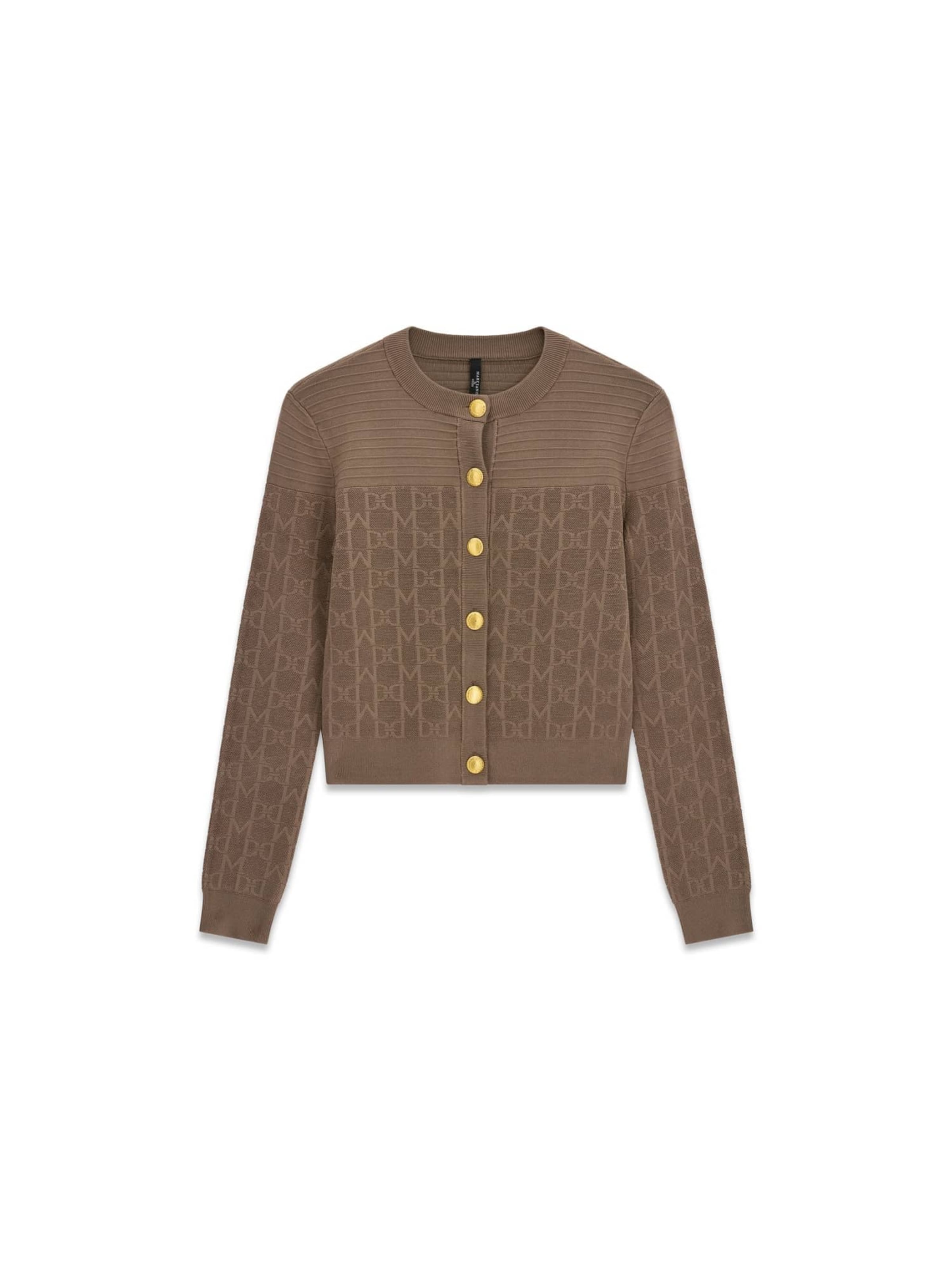 GUESS by Marciano Strickjacke 'Yamna' in Braun: Vorderseite