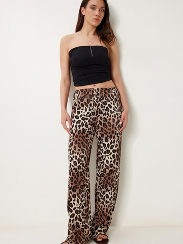 Happiness İstanbul Широкий Штаны в Бежевый