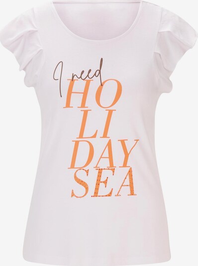 Linea Tesini by heine T-Shirt in orange / weiß, Produktansicht