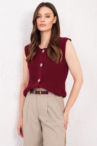 Gilet in maglia di Trend Alaçatı Stili in rosso
