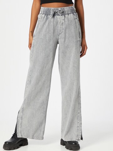 Wide leg Jeans 'SAVANNAH' de la River Island pe gri: față