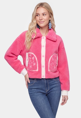 IZIA - Chaqueta de entretiempo en rosa: frente