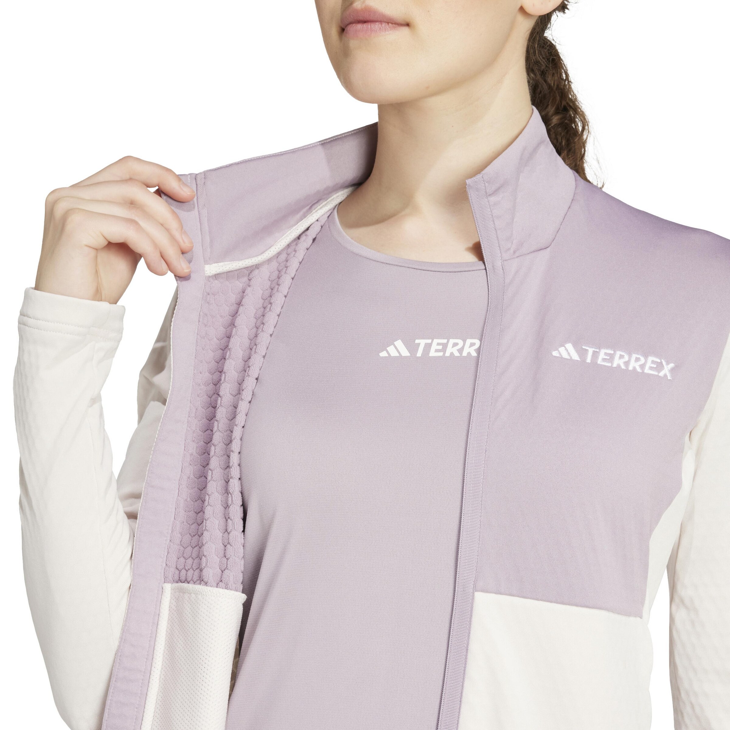 ADIDAS TERREX Athletic Fleece Jacket 'Multi Light' in Purple