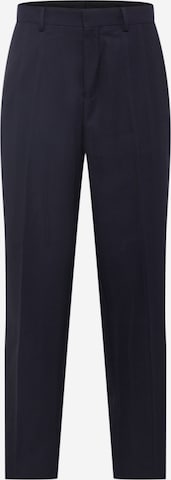 BURTON MENSWEAR LONDON Trousers with creases in Blue: front
