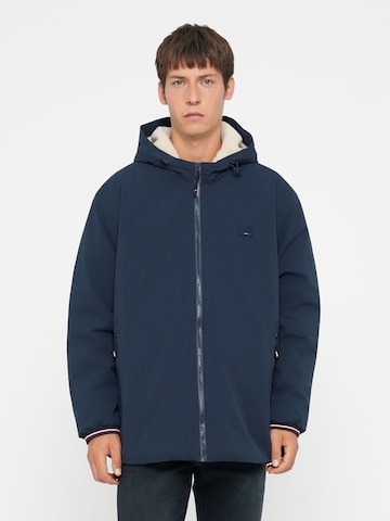 Jack & Jones Plus Tussenjas 'JPRBLUALVES' in Blauw: voorkant