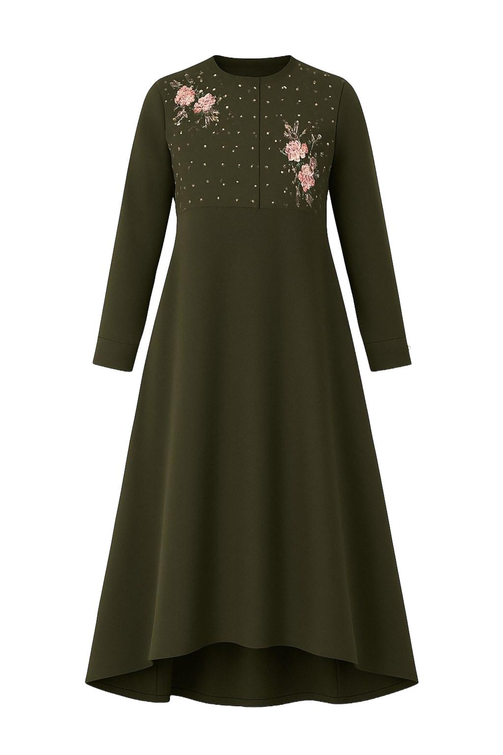 MODAMIHRAM Jurk in Groen: voorkant