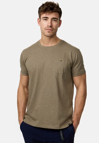 T-Shirt 'Jon' INDICODE JEANS en vert : devant