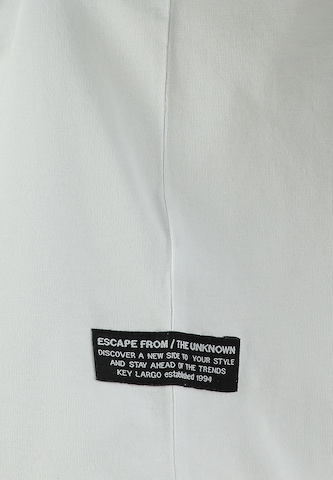 T-Shirt 'Attitude' Key Largo en blanc