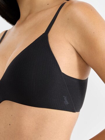 SLOGGI Push-up Bra 'ZERO Feel Pure' in Black