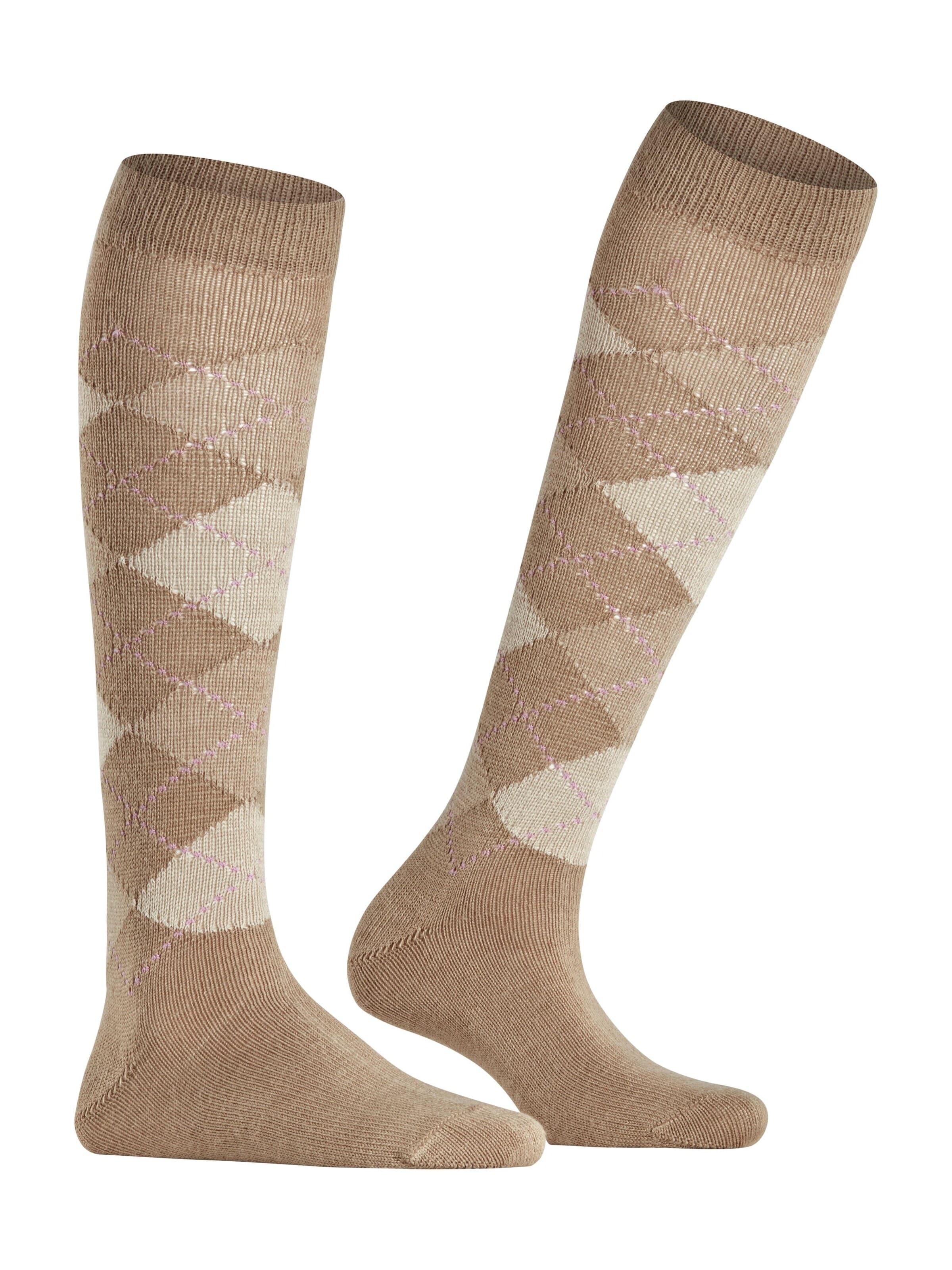 BURLINGTON Over the Knee Socks 'Whitby' in Yellow
