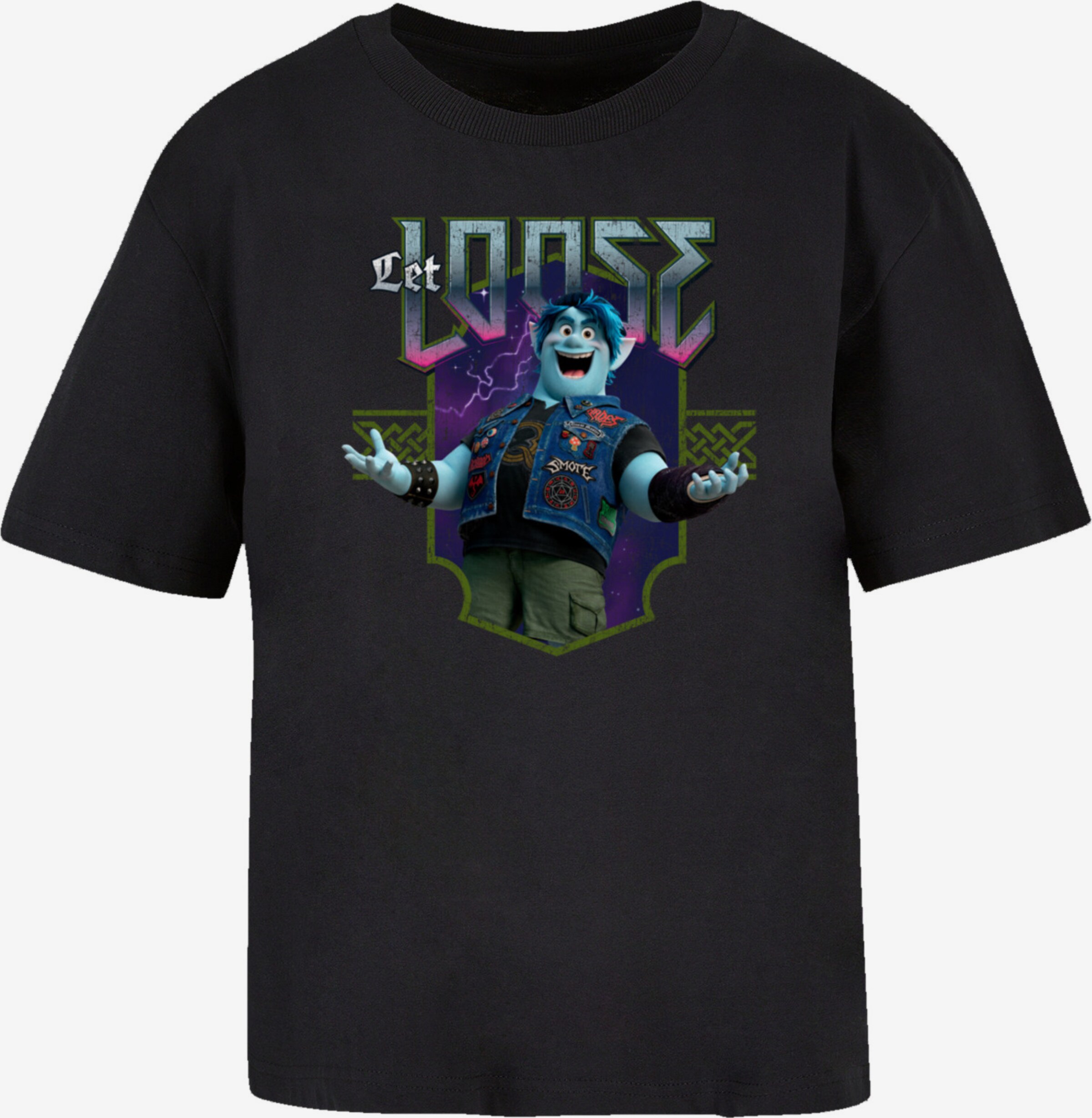 F4NT4STIC Shirt 'Disney Onward Let' in Black | ABOUT YOU