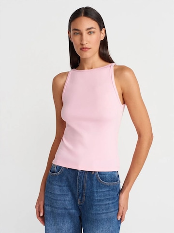 Chemisier Dilvin en rose : devant