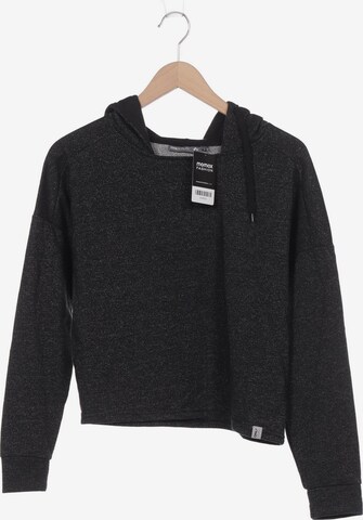 ONLY Sweatshirt & Zip-Up Hoodie in L in Black: front