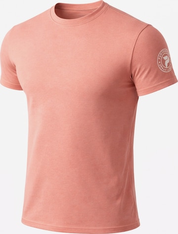 PANTONECLO - Camiseta 'Pantoneclo Men’s Crew Neck Short Sleeve T-Shirt' en naranja: frente