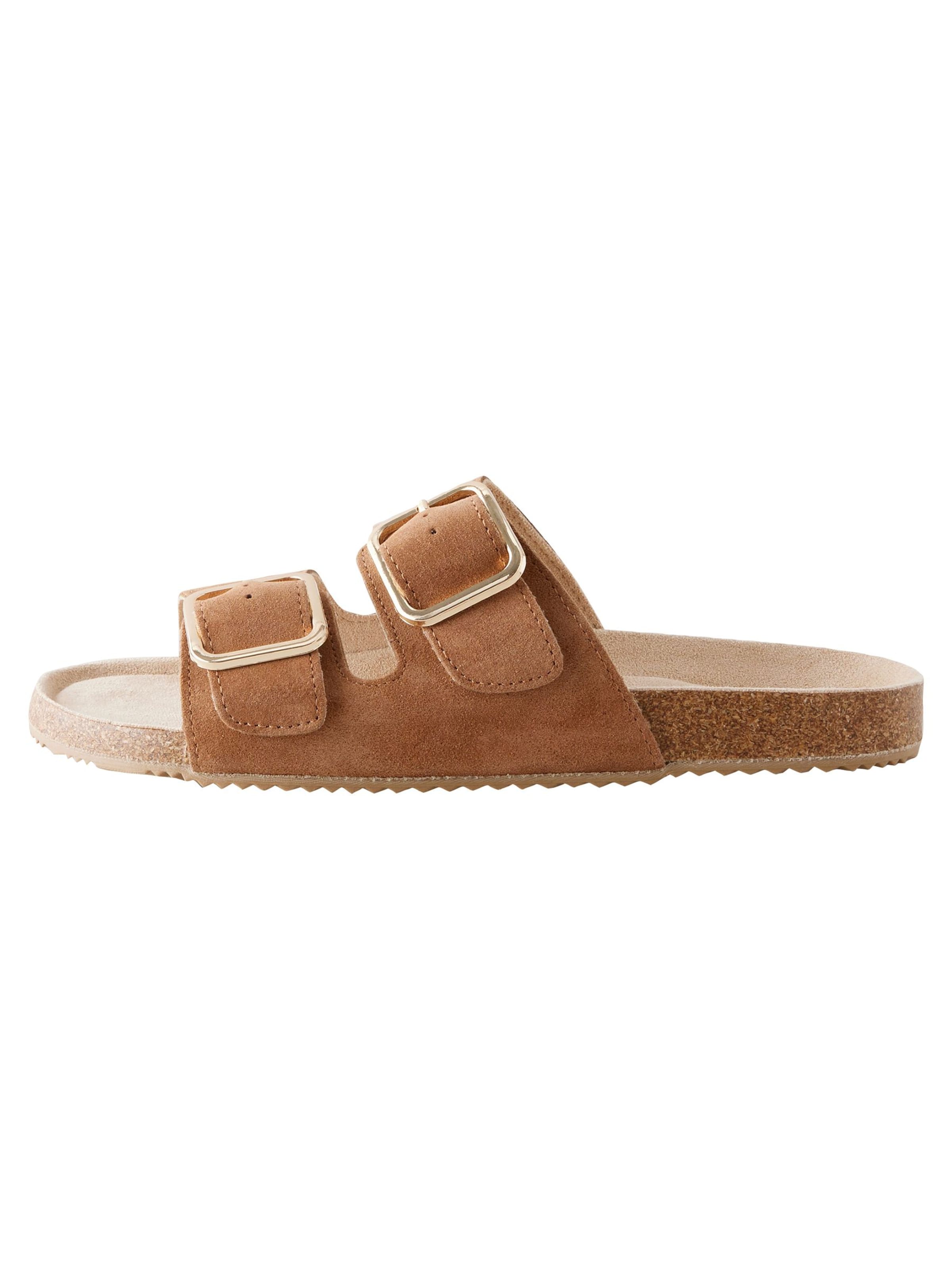 Next Pantolette in Braun: Vorderseite