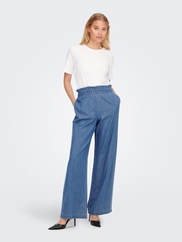ONLY Wide leg Jeans 'Bea' in Blauw